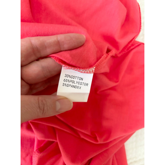 Women's Newshows Coral Tie-Waist Midi Dress XL Cotton Poly Spandex NWT - Picture 4 of 10